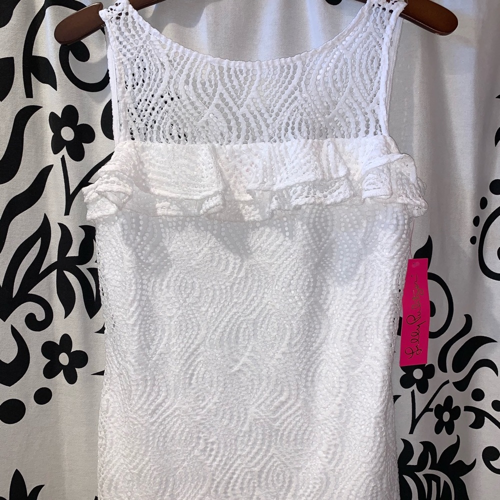 NWT Lilly Pulitzer Janine Tank Flowing Leaf Lace